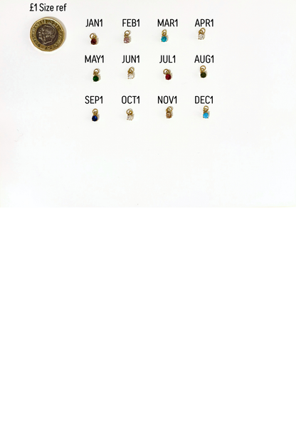 Birth stone charms